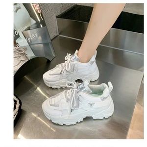 women's autumn new lace-up colorblock sports